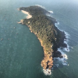 Visão aérea da Ilha do Campeche